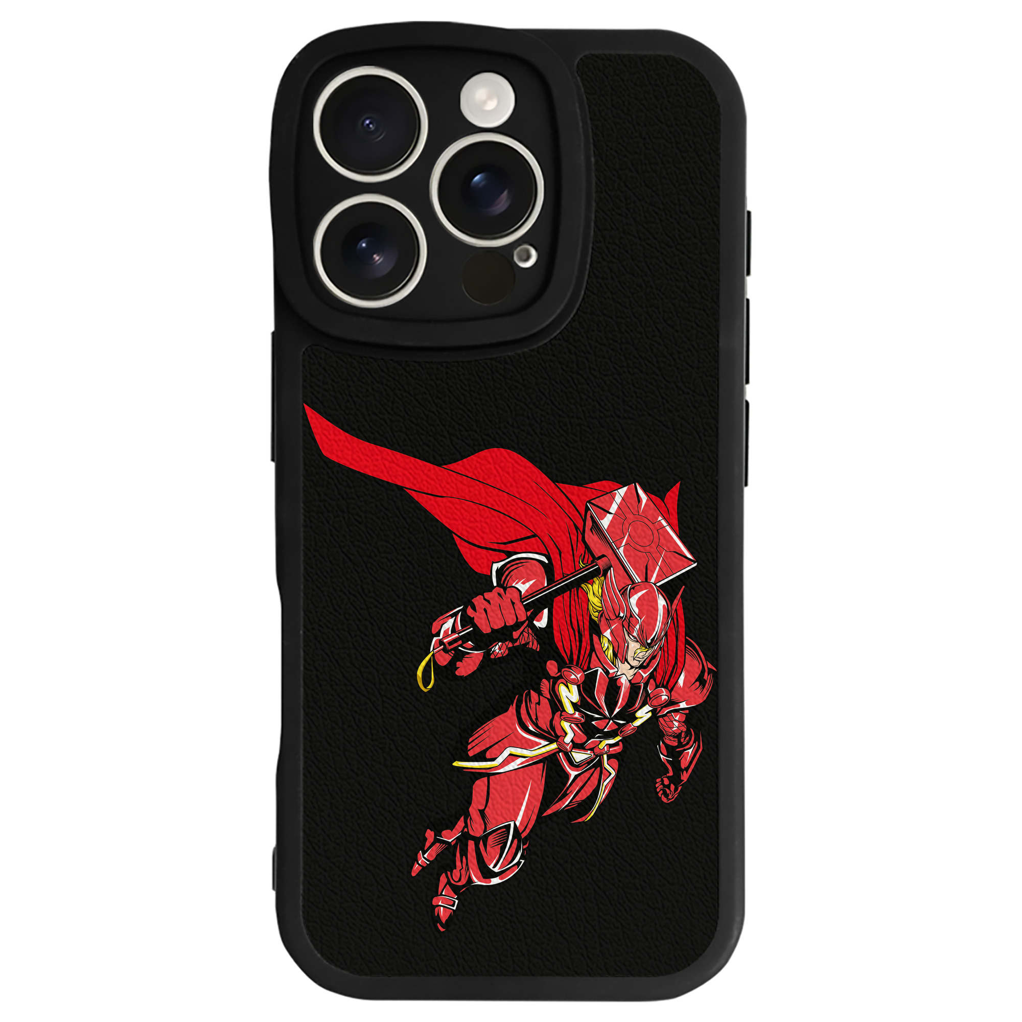 （画像用） アベンジャーズ The Avengers 【iPhone 16シリーズ対応】シリコンスマホケース（レザー調） 材質：シリコン